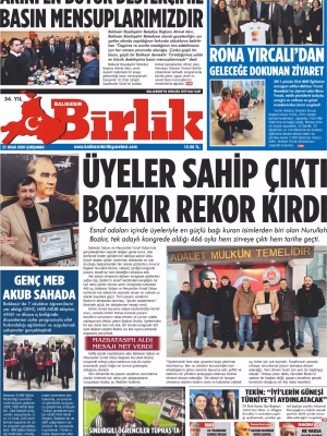 21 OCAK BİRLİK 1.SAYFA