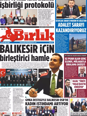 23 OCAK BİRLİK 1.SAYFA