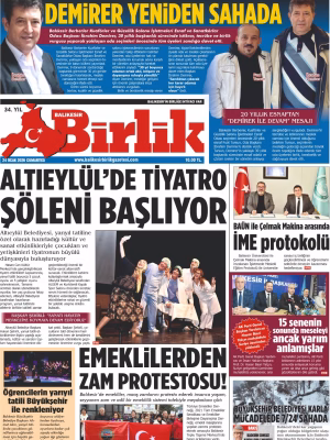 24 OCAK BİRLİK 1.SAYFA