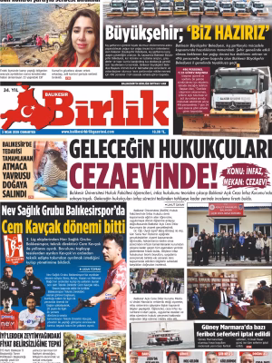 3 OCAK BİRLİK 1.SAYFA