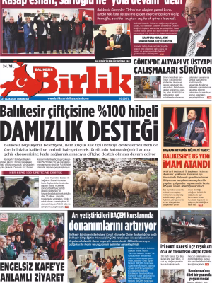 31 OCAK BİRLİK 1.SAYFA