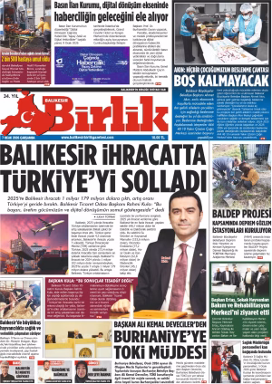 7 OCAK BİRLİK 1.SAYFA