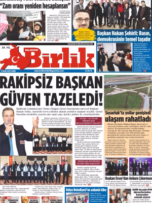 9 OCAK BİRLİK 1.SAYFA