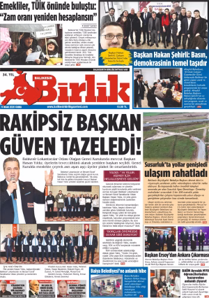 9 OCAK BİRLİK 1.SAYFA