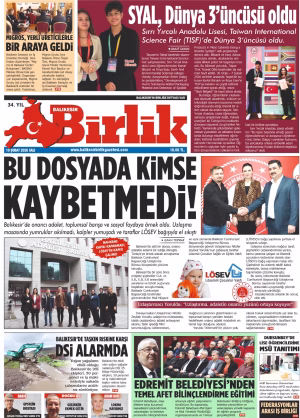 10 ŞUBAT BİRLİK 1.SAYFA