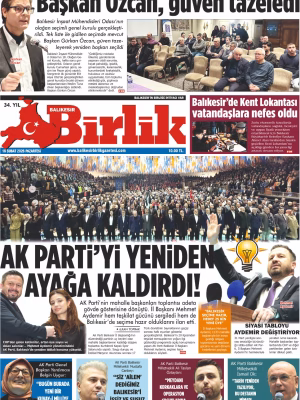 16 ŞUBAT BİRLİK 1.SAYFA