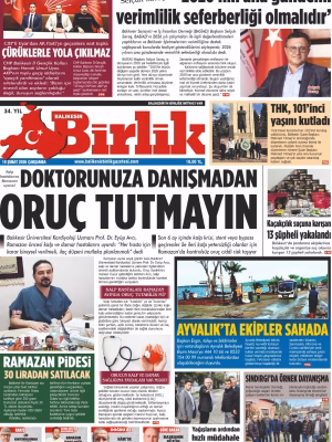 18 ŞUBAT BİRLİK 1.SAYFA