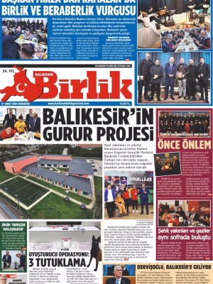 21 ŞUBAT BİRLİK 1.SAYFA