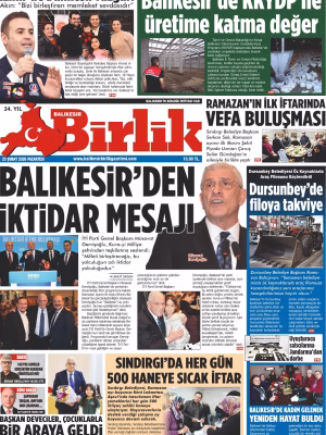 23 ŞUBAT BİRLİK 1.SAYFA