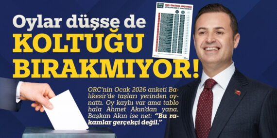 Oylar düşse de  KOLTUĞU BIRAKMIYOR!   