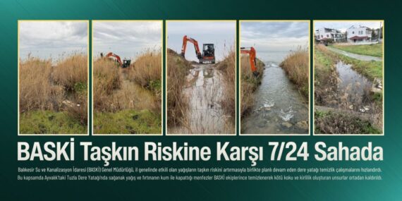 BASKİ Taşkın Riskine Karşı 7/24 Sahada