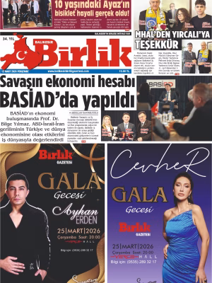 12 MART BİRLİK 1.SAYFA