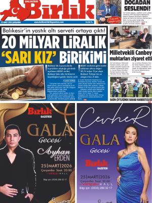 25 MART BİRLİK 1.SAYFA
