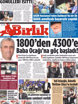 4 MART BİRLİK 1.SAYFA