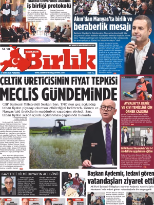 5 MART BİRLİK 1.SAYFA