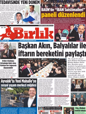 6 MART BİRLİK 1.SAYFA