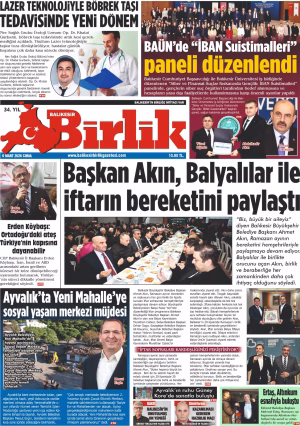 6 MART BİRLİK 1.SAYFA