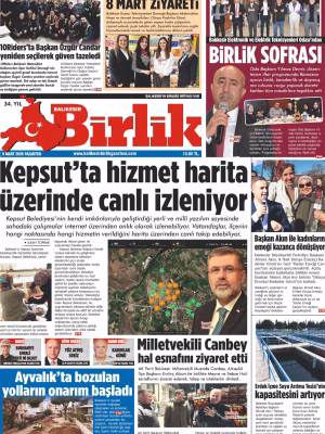 9 MART BİRLİK 1.SAYFA