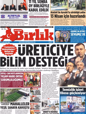 10 NİSAN BİRLİK 1.SAYFA