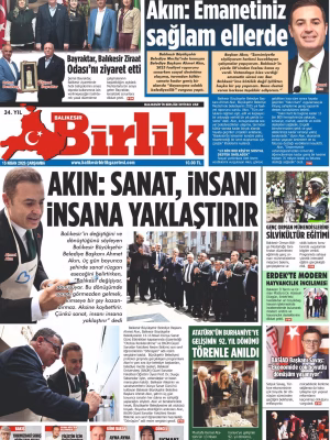 15 NİSAN BİRLİK 1.SAYFA