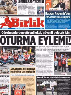 17 NİSAN BİRLİK 1.SAYFA