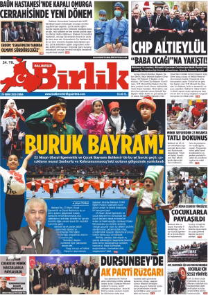 24 NİSAN BİRLİK 1.SAYFA