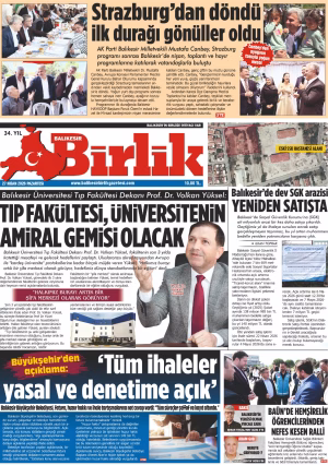 27 NİSAN BİRLİK 1.SAYFA