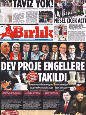29 NİSAN BİRLİK 1.SAYFA