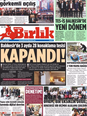 3 NİSAN BİRLİK 1.SAYFA
