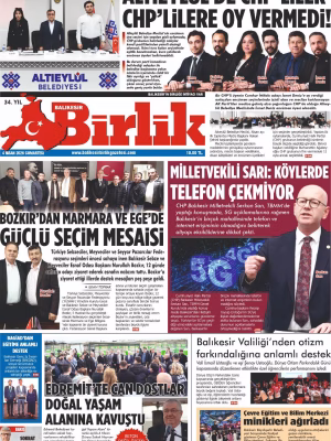 4 NİSAN BİRLİK 1.SAYFA