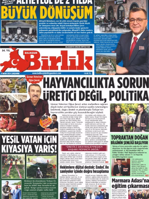 8 NİSAN BİRLİK 1.SAYFA