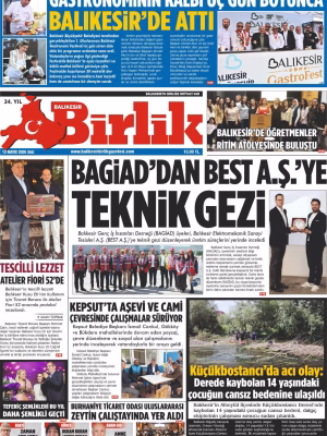 12 MAYIS BİRLİK 1.SAYFA
