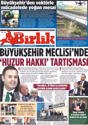 13 MAYIS BİRLİK 1.SAYFA