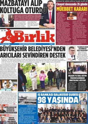 15 MAYIS BİRLİK 1.SAYFA