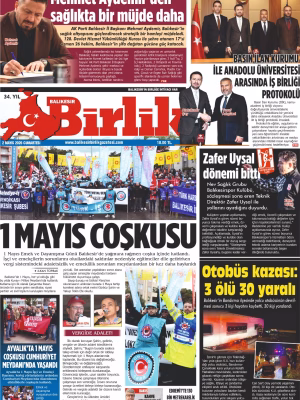 2 MAYIS BİRLİK 1.SAYFA