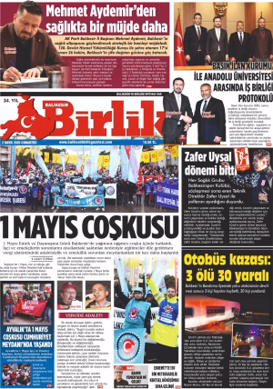 2 MAYIS BİRLİK 1.SAYFA