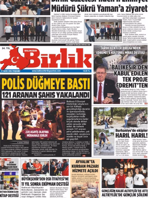 21 MAYIS BİRLİK 1.SAYFA