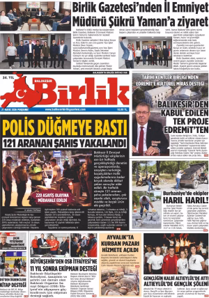 21 MAYIS BİRLİK 1.SAYFA