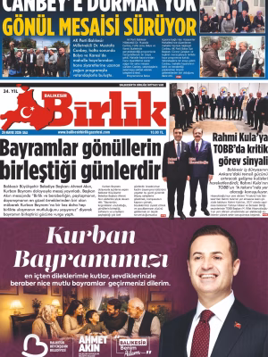 26 MAYIS BİRLİK 1.SAYFA