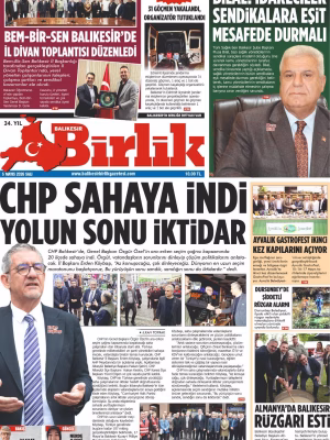 5 MAYIS BİRLİK 1.SAYFA