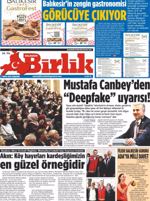 7 MAYIS BİRLİK 1.SAYFA