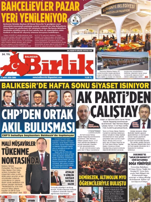8 MAYIS BİRLİK 1.SAYFA