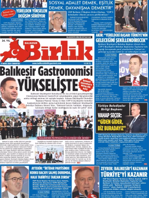 9 MAYIS BİRLİK 1.SAYFA