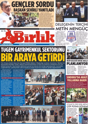 11 HAZİRAN BİRLİK 1.SAYFA