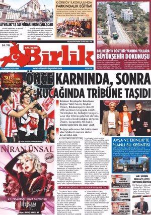 12 HAZİRAN BİRLİK 1.SAYFA