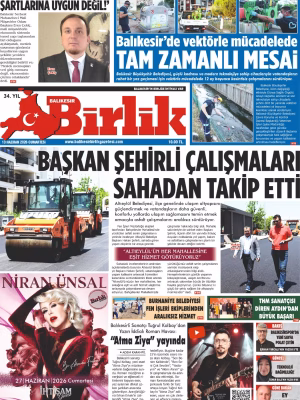 13 HAZİRAN BİRLİK 1.SAYFA