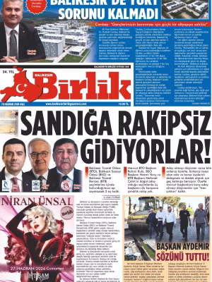 16 HAZİRAN BİRLİK 1.SAYFA