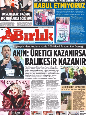 17 HAZİRAN BİRLİK 1.SAYFA