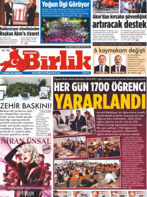 18 HAZİRAN BİRLİK 1.SAYFA