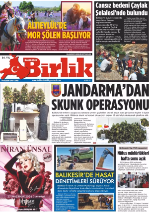 19 HAZİRAN BİRLİK 1.SAYFA